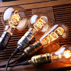 Kit 4 Lâmpadas De Filamento Led St64 Spiral 4w Bivolt