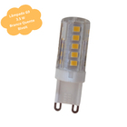 Kit 4 Lâmpadas De Led G9 3w Branco Quente(3000k) P/ Lustres E