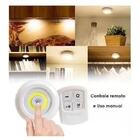 Kit 4 Lampadas Luminaria Led Controle Sem Fio Spot Remoto 15w