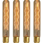 Kit 4 Lâmpadas Retrô Decorativa Vintage Thomas Edison T185 22