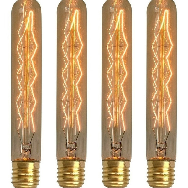 Kit 4 Lâmpadas Retrô Decorativa Vintage Thomas Edison T185 22