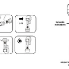 Kit 4 Lanternas Led Recarregável Luz Forte Fria 1w