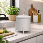 Kit 4 Lixeiras Branca 6l Level Alumínio Aço Cozinha Banheiro