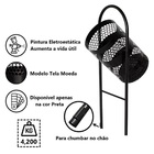 Kit 4 Lixeiras Para Pátios Parques Redonda Em Tela De Moeda