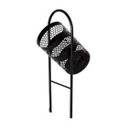 Kit 4 Lixeiras Para Pátios Parques Redonda Em Tela De Moeda