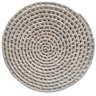 Kit 4 Lugares Americanos Palha Redondo Porta Pratos Sousplat