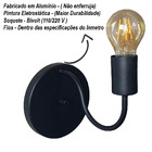 Kit 4 Luminária Arandela Industrial Retrô Vintage