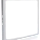 Kit 4 Luminaria Plafon Painel Sobrepor 18w Led Quadrada 4000k