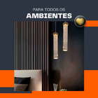 Kit 4 Luminárias Pendentes Bolhas De Cristal Redondo 3 Em 1