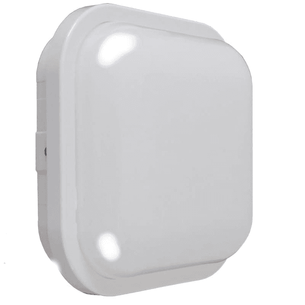 Kit 4 Luminárias Quadrada Led Branca 15w 3000k Bivolt Ip65