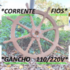 Kit 4 Lustre Luminária Pendente 65cm Leme De Navio 1b