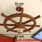 Kit 4 Lustre Luminária Pendente 65cm Leme De Navio 1b