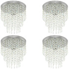 Kit 4 Lustres De Cristal Acrilico Manucrillic Maravilhoso!