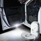 Kit 4 Luz Led Aviso Porta Carro Iluminação Chão Segurança Ind