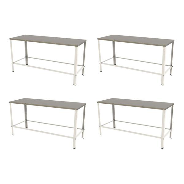 Kit - 4 Mesa Panificadora Desmontável 600x870x1600 Mbr-015 -