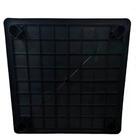 Kit 4 Mesa Plástica Quadrada Desmontável Preta 83cm Gibafer