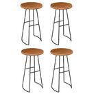 Kit 4 Mesas Bistrô Alta Para Aérea Gourmet York Peroba