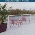 Kit 4 Mesas De Apoio Redonda Empilhável Cozumel Fratini 50 Cm