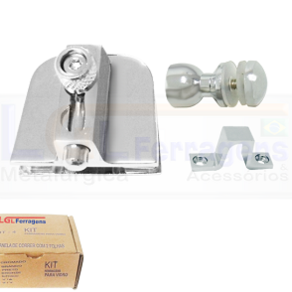 Kit 4 Metal Para Instalação De Janelas De Correr 2 Folhas Cro