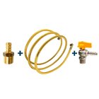 Kit 4 Metros Tubo Pex 16mm + Cotovelos + Niple + Válvula Bm