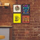 Kit 4 Mini Quadros Beer Preto