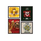Kit 4 Mini Quadros Premium Beer Preto