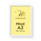 Kit 4 Molduras A3 Brancas Com Vidro Para Quadro Foto Poster