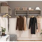 Kit 4 Nichos Cabideiros Suspensos Berlim Carvalho Castanho