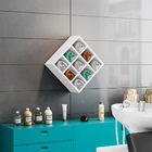 Kit 4 Nichos Organizador Porta Toalhas Expositor Clean 40x40c