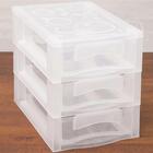 Kit 4 organizador médio 3 gaveteiros porta medicamentos banca