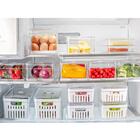 Kit 4 Organizadores De Geladeira Clear Fresh Porta Frutas Leg