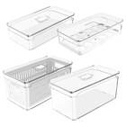 Kit 4 Organizadores De Geladeira Porta Frutas Legumes Ovos Cl