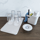 Kit 4 Organizadores De Pia Dispenser Rodinho Filtro Para Ralo