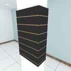 Kit 4 Painel Canaletado P/ Pilar Preto 2 Un 54x90cm+2 Un 20x9