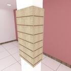 Kit 4 Painel Canaletado Pilar Amad. Claro 2un 44x90cm+2un 20x