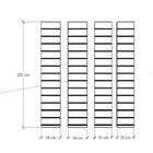 Kit 4 Painel Canaletado Pilar Amadeirado 2un 34x180cm+2un 30x