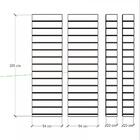 Kit 4 Painel Canaletado Pilar Amadeirado 2un 54x180cm+2un 20x