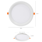 Kit 4 Painel De Led Redondo Embutir Recuado 6w Bivolt Taschib