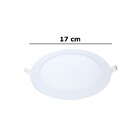 Kit 4 Painel Led Embutir Redondo Luz Fria 6500k 12w 17cm