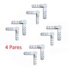 Kit 4 Pares Catraca Para Encosto Sofá Reclinável 6 Estágios -