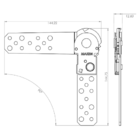 Kit 4 Pares Catraca Para Encosto Sofá Reclinável 6 Estágios -