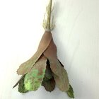 Kit 4 Pçs Bromélia Planta Artificial Elegante 8 Folhas 21cm