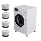 Kit 4 Pé Nivelador Universal Borracha Maquina Lavar Fogão