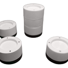 Kit 4 Pé Nivelador Universal Borracha Maquina Lavar Fogão