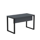 Kit 4 Peças 2 Prateleiras 1 Mesa 1 Gaveteiro P25 Grafito /pre