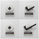 Kit 4 Peças Acessórios Lavabo Banheiro Em Zinco Preto Fosco