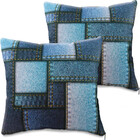 Kit 4 Peças Capa Refil Almofada Decorativa Suede Com Ziper 45