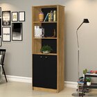 Kit 4 Peças Com 1 Mesa L 1 Armário 1 Estante Uma Porta 1 Esta