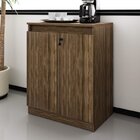 Kit 4 Peças Com Escrivaninha, Armário Alto, Estante Livreiro