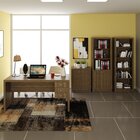 Kit 4 Peças Com Escrivaninha, Balcão, Armário Multiuso E Esta